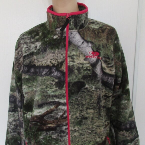 🌸SOLD🌸 MOSSY OAK Jacket Size XL Full Zip Fleece - Picture 5 of 13